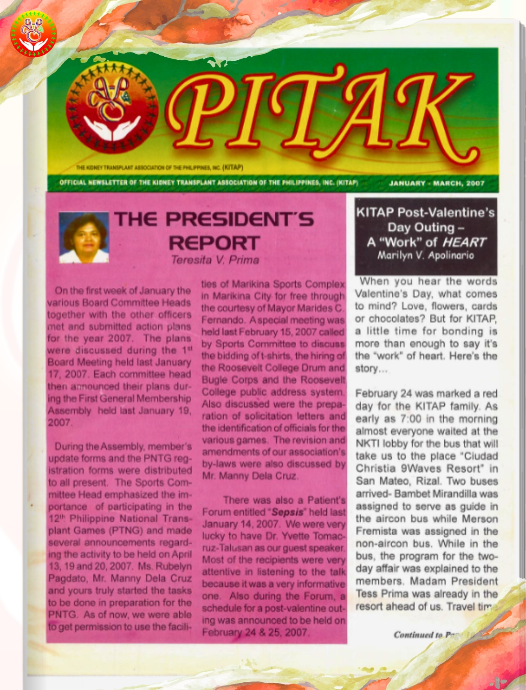 THE PRESIDENTS REPORT